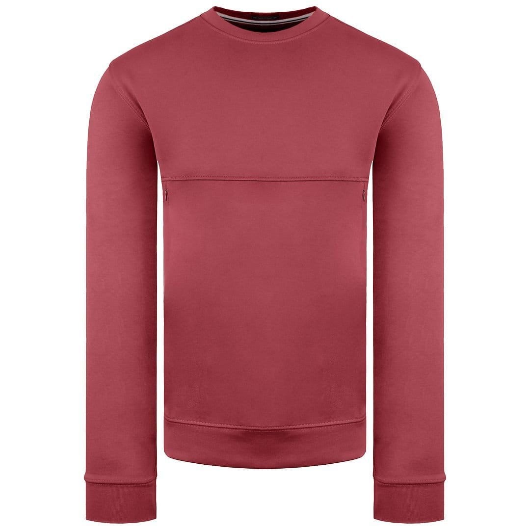 Weekend Offender Weekend Offender Men's Long Sleeve Crew Neck Asmara Oxblood Sweater in Red - 1
