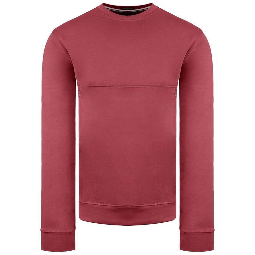 Weekend Offender Weekend Offender Men's Long Sleeve Crew Neck Asmara Oxblood Sweater in Red - 1