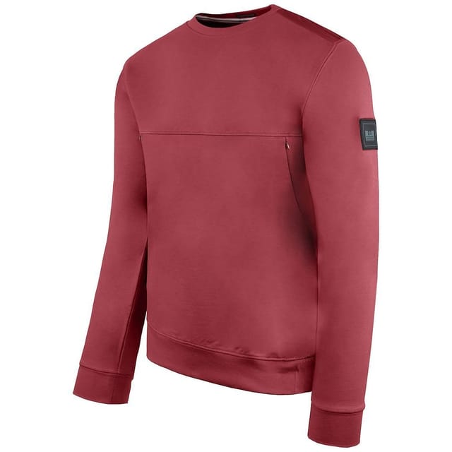 Weekend Offender Weekend Offender Men's Long Sleeve Crew Neck Asmara Oxblood Sweater in Red - 2
