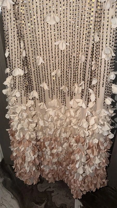 Karen Millen KarenMillen Floral Applique One Shoulder Woven Maxi Dress Size 14 - 1