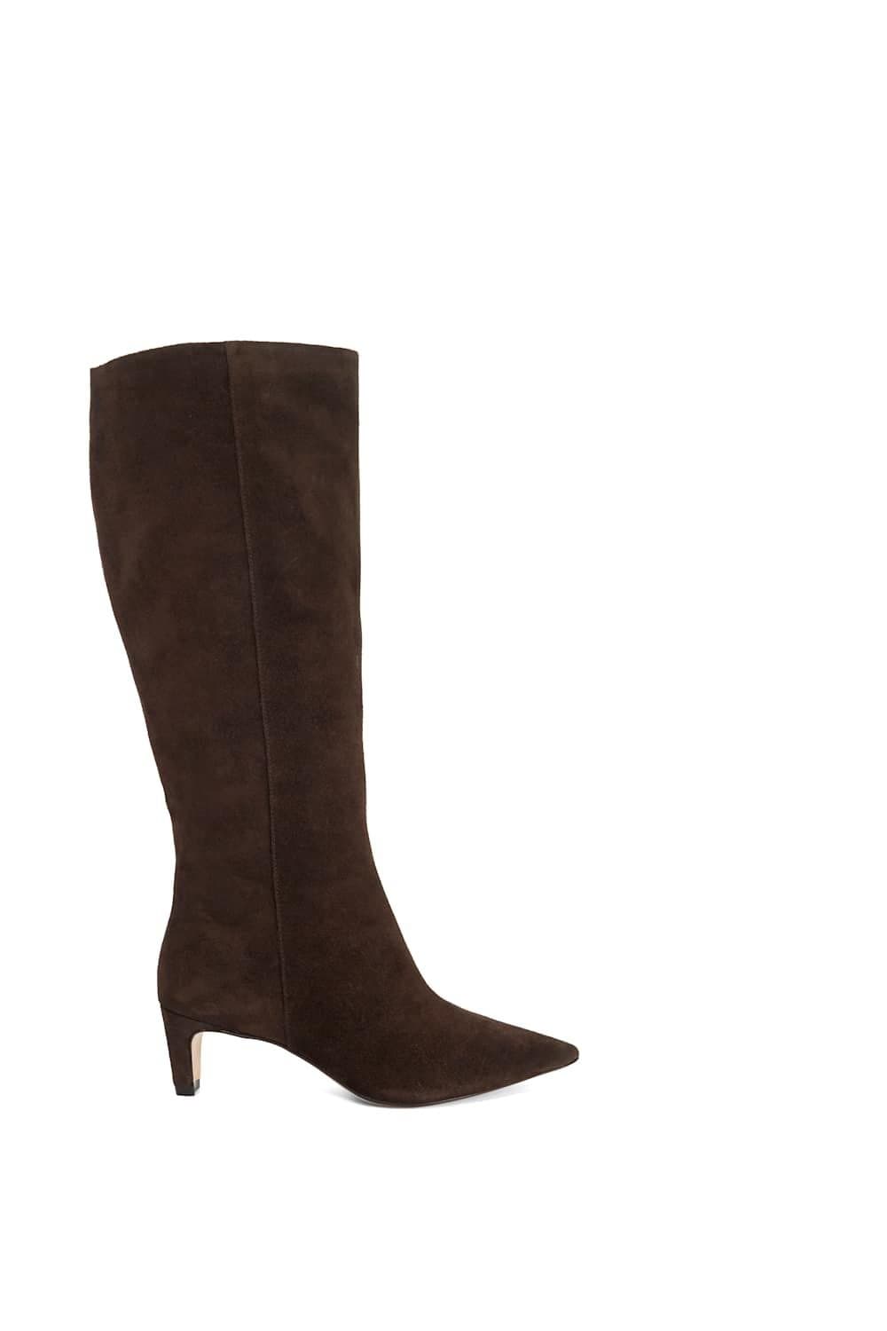 Dune London Dune London Brown Suede Knee High Boots
