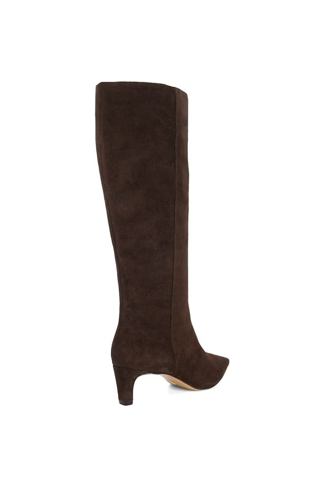 Dune London Dune London Women's Wide Fit 'Smoulder' Suede Knee High Boots in Brown - 3