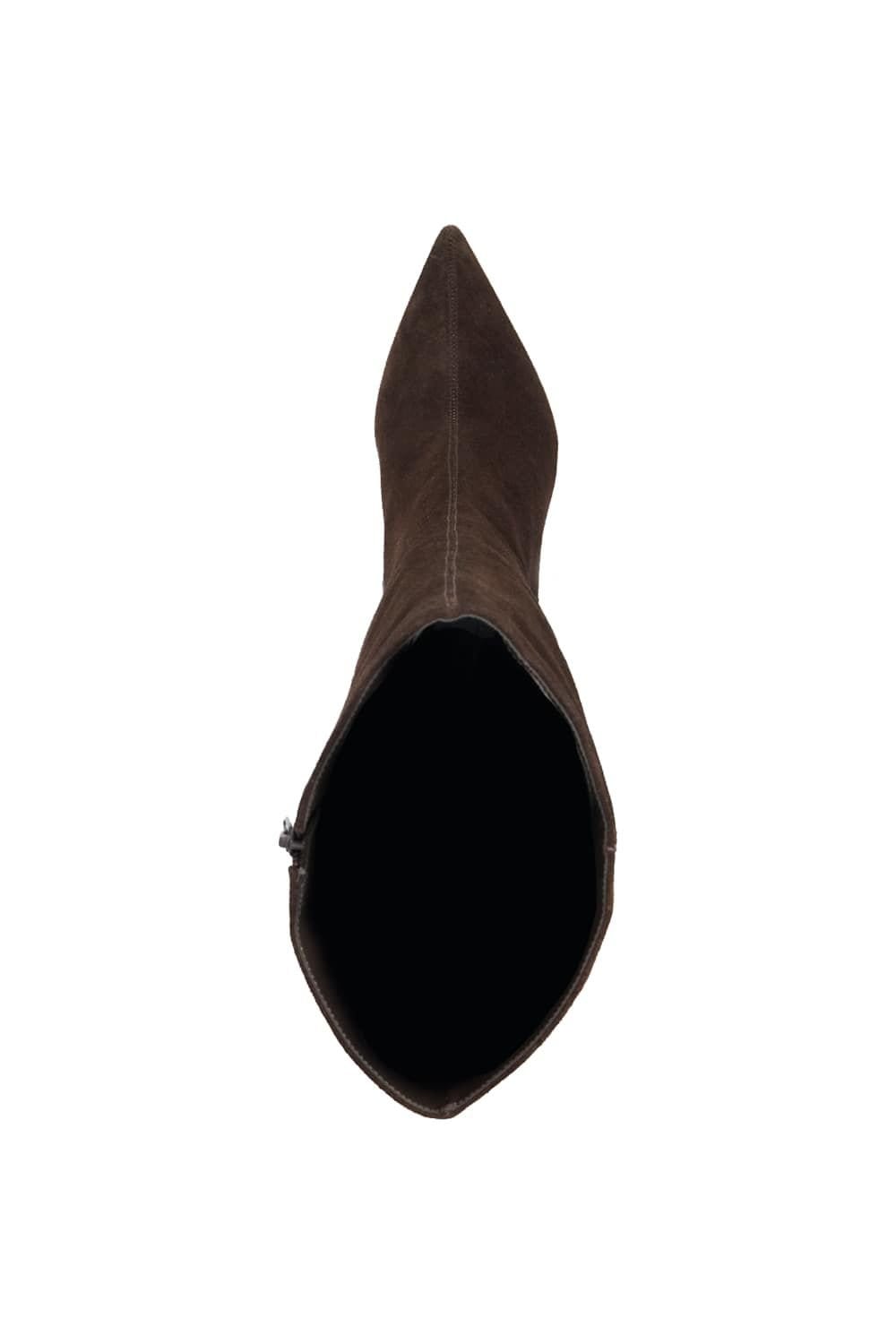 Dune London Dune London Women's Wide Fit 'Smoulder' Suede Knee High Boots in Brown - 4