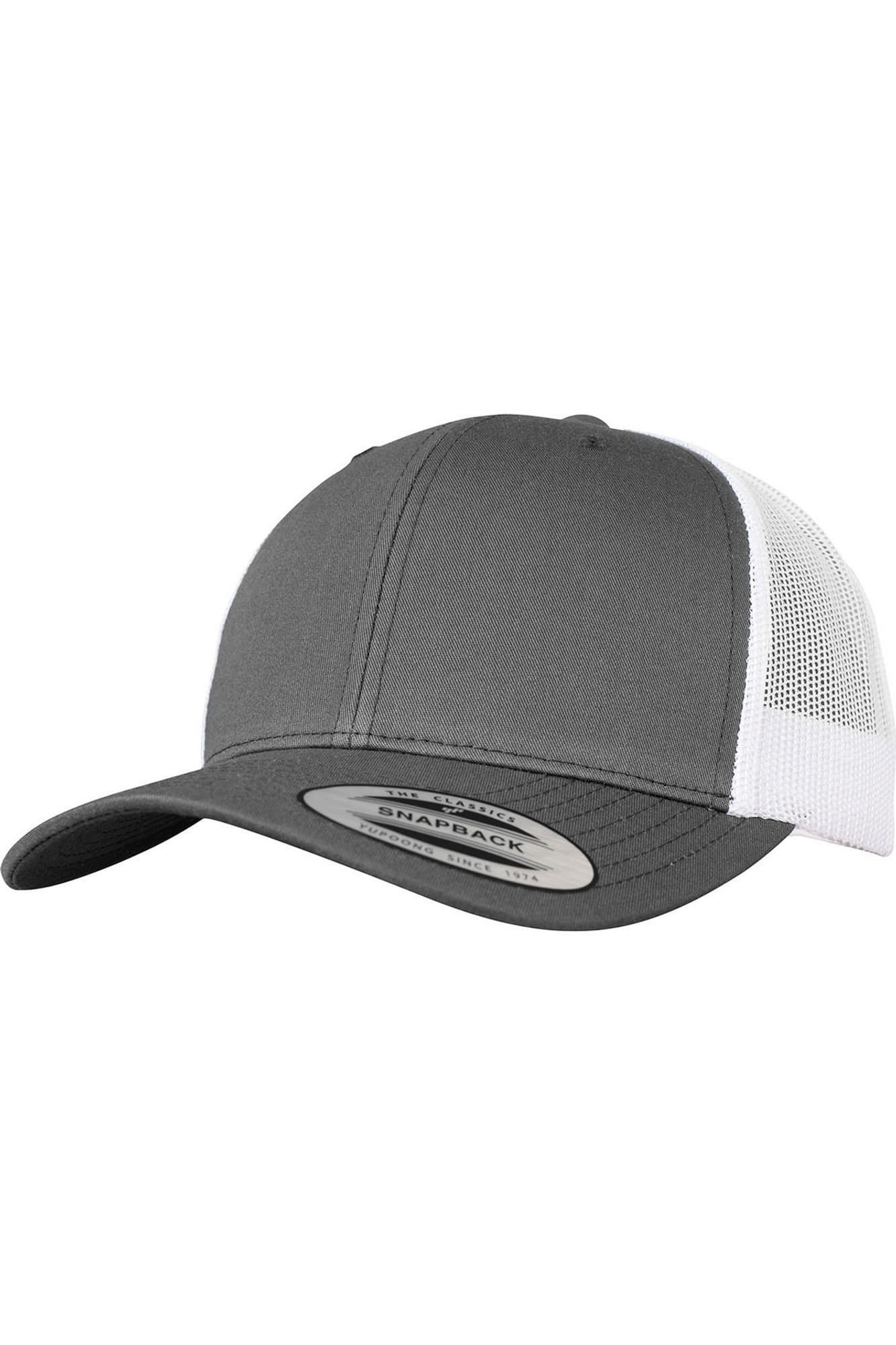 Classic Classic Men's Retro Two Tone Trucker Cap in Dark Grey