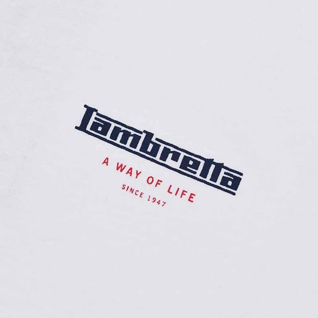 Lambretta Lambretta Men's Classic SS24 Stripes Polo Shirt in White - 3