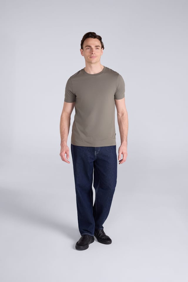 Animal Animal Men's 'Icon' Lightweight Comfortable Short Sleeve Casual Slim Fit T-Shirt in Khaki - 2