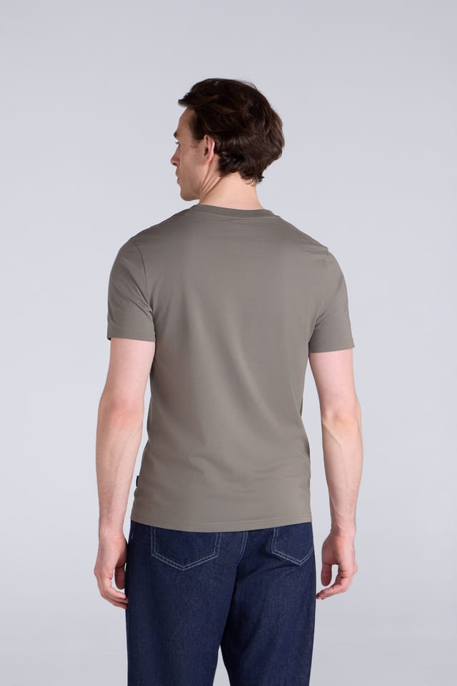 Animal Animal Men's 'Icon' Lightweight Comfortable Short Sleeve Casual Slim Fit T-Shirt in Khaki - 3