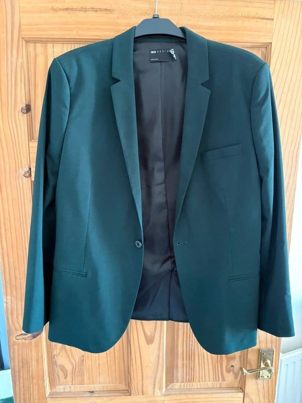 ASOS Dark Green Suit Jacket - Men's Regular Fit