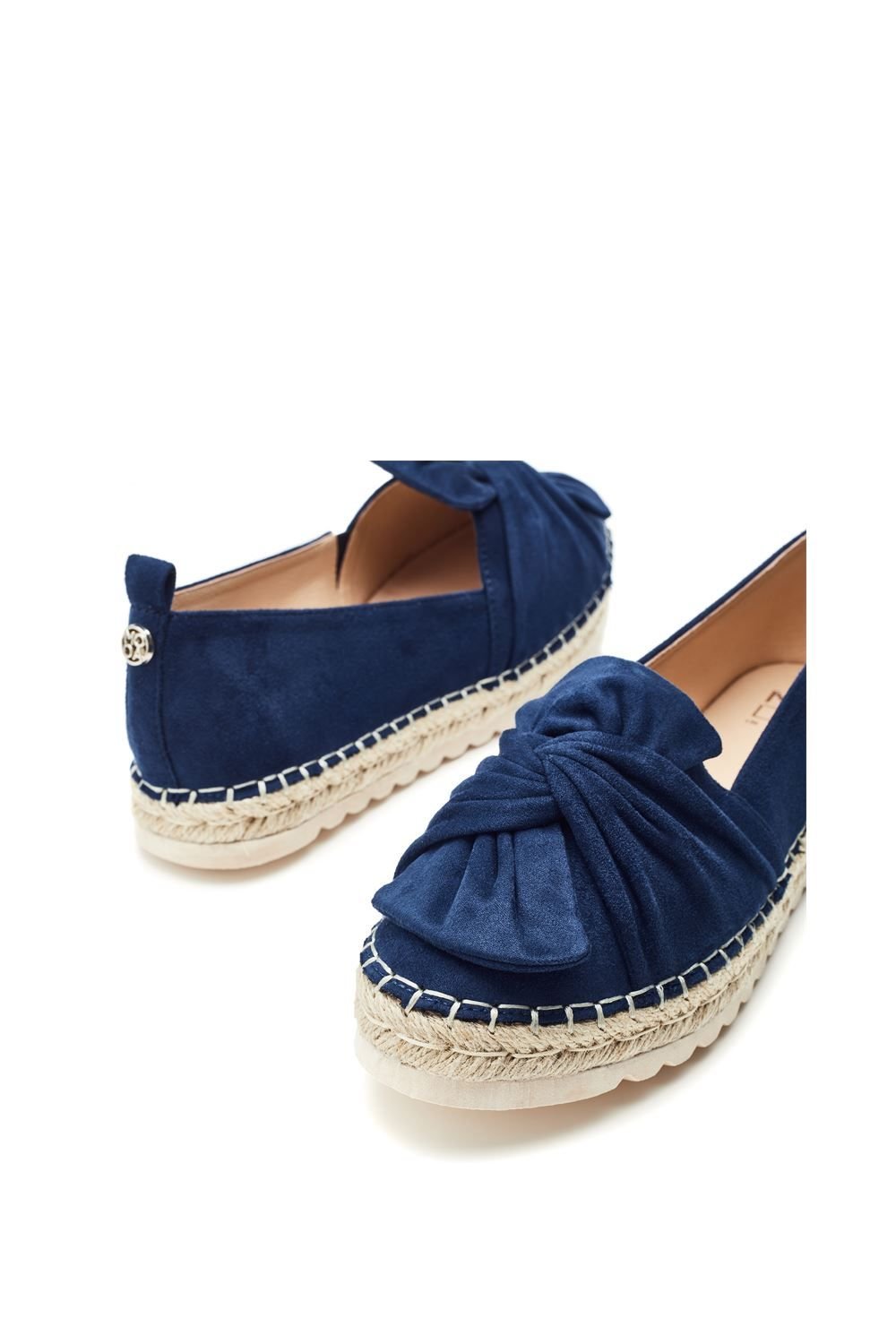 Moda In Pelle Moda In Pelle Women's 'Fionna' Alcantara Loafers in Navy - 4