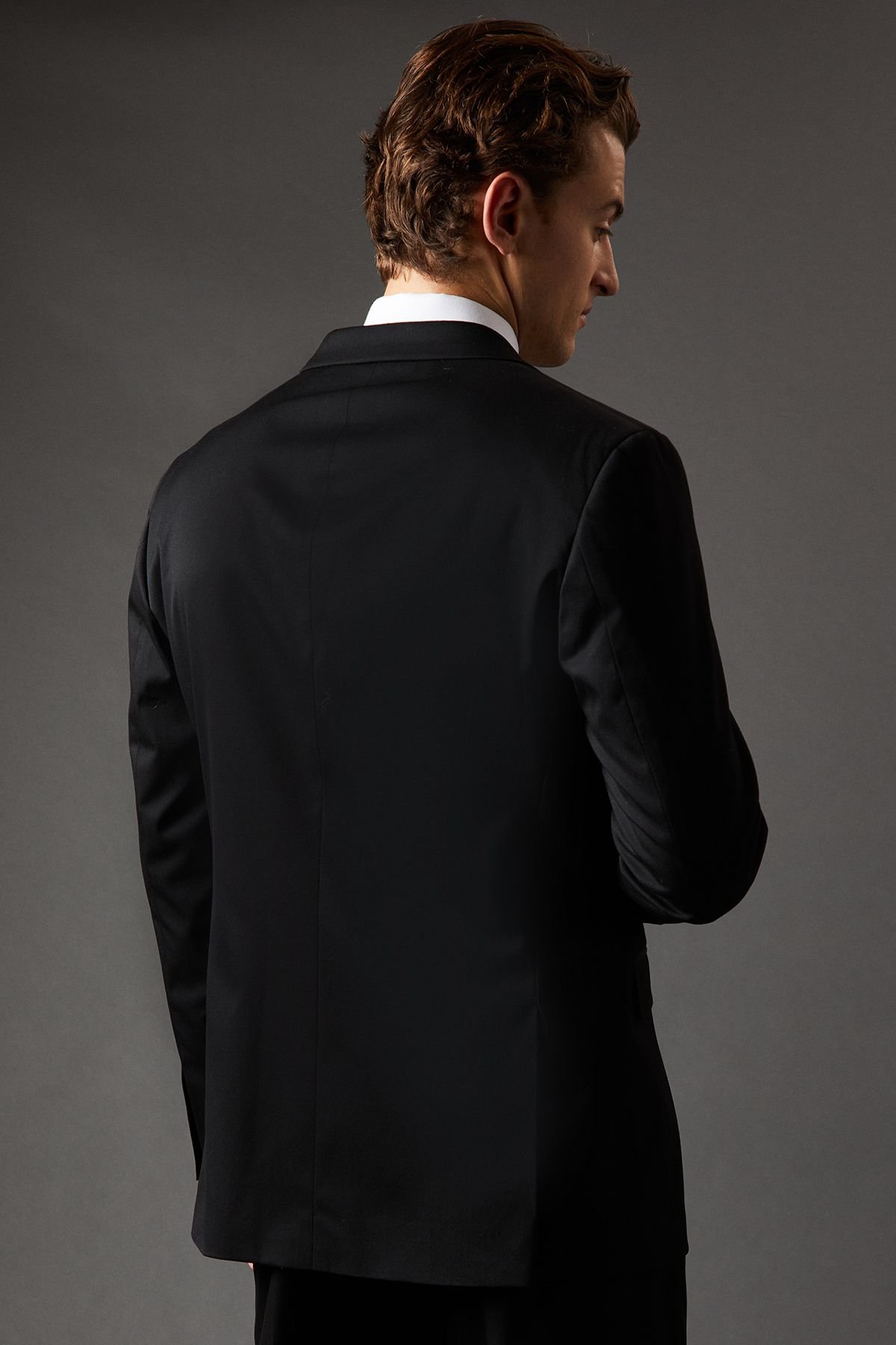 Burton Burton Men's Black Regular Fit Suit Jacket - 3