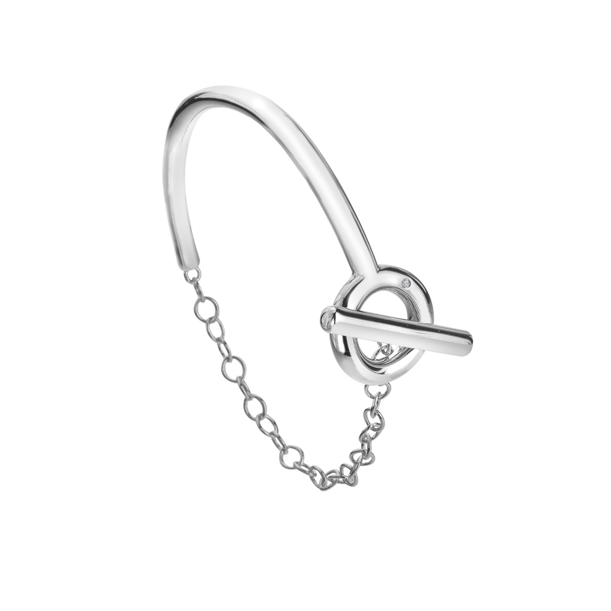 Hot Diamonds Hot Diamonds Women's Linked Half Bangle in Silver - 3