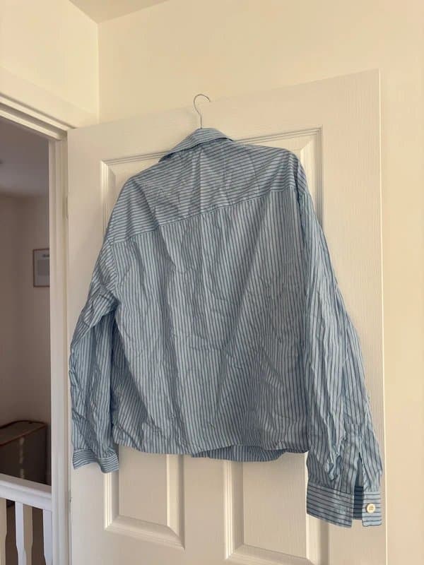 ASOS Design ASOS men’s blue stripe boxy shirt