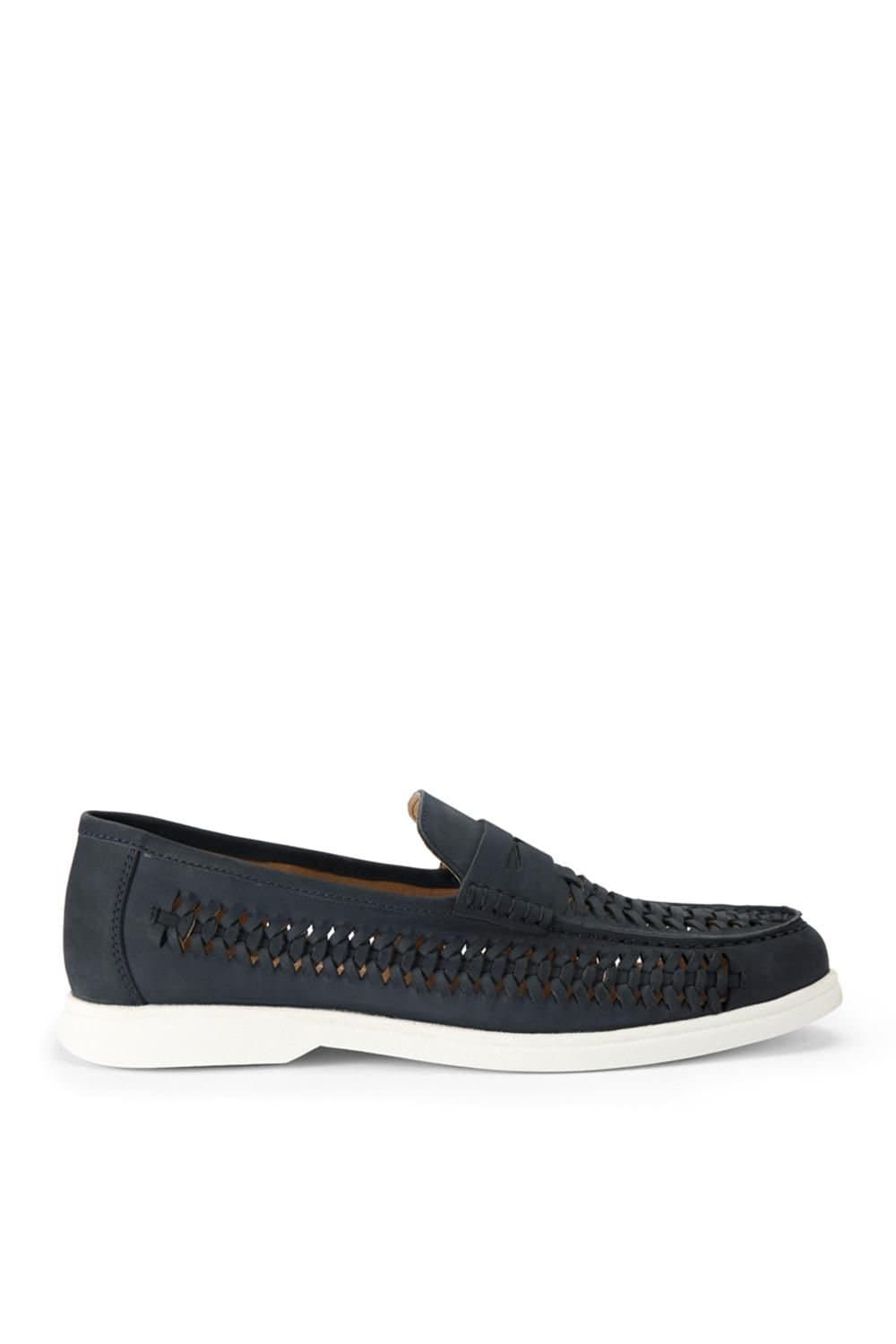 KG Kurt Geiger KG Kurt Geiger Men's 'Sully Weave' Nubuck Shoes in Navy