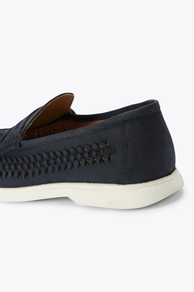 KG Kurt Geiger KG Kurt Geiger Men's 'Sully Weave' Nubuck Shoes in Navy - 3