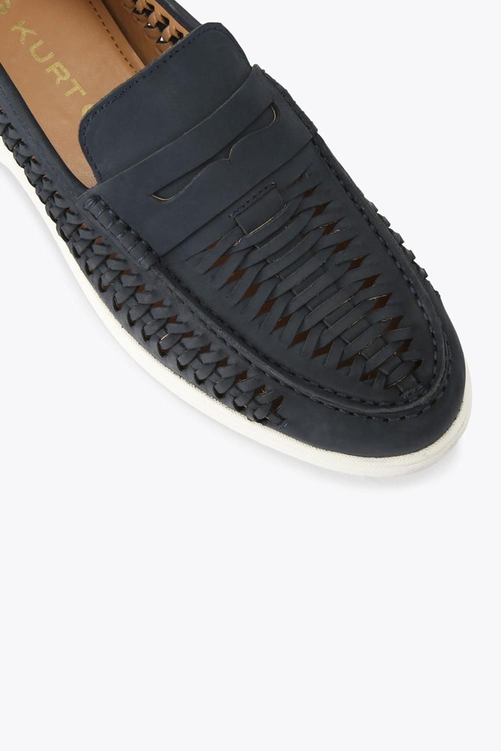 KG Kurt Geiger KG Kurt Geiger Men's 'Sully Weave' Nubuck Shoes in Navy - 4