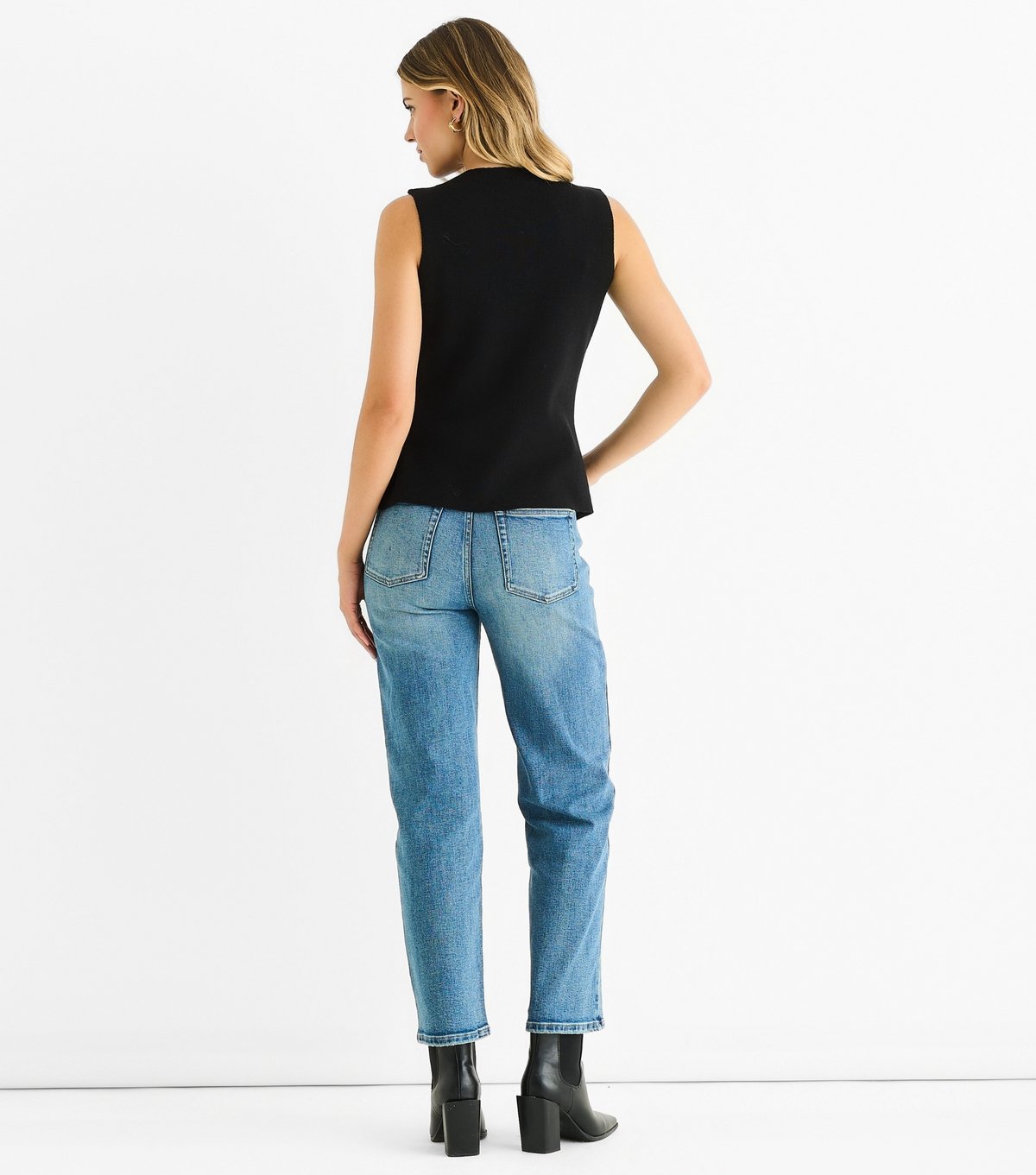 Gini London Women's Black Button Front Top Gini London New Look - 4