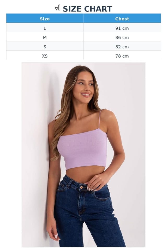 Love Lace Love Lace Women's Ribbed Cotton Camisole Top with Elastane in Violet - 3