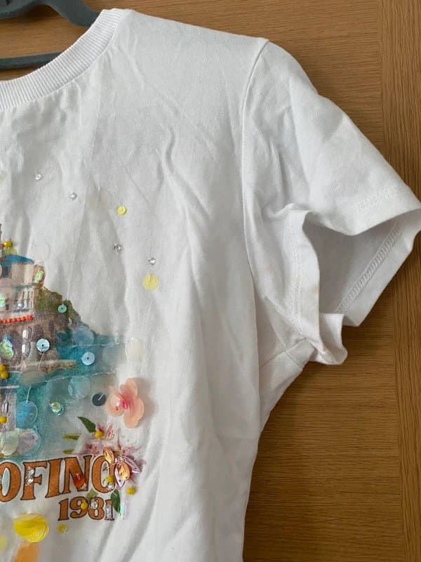 ASOS Design sequin embellished t-shirt