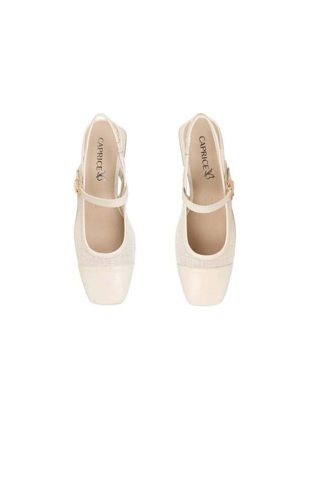 Caprice Caprice Women's 'Voyage's Open Court Shoes in Off-White - 3