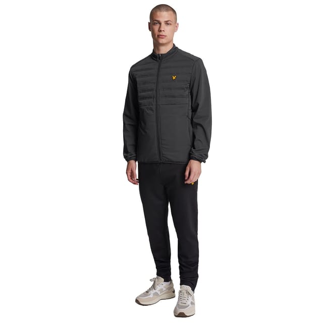 Lyle & Scott Lyle & Scott Men's Double Baffle Hybrid Jacket in Black - 3