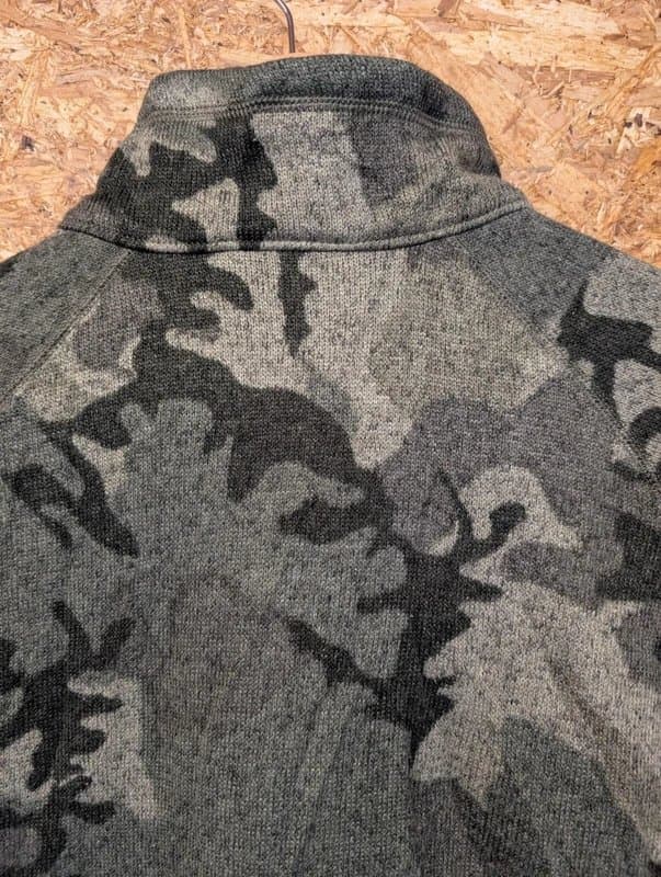 Patagonia Patagonia Better Sweater Fleece Mens Large Khaki Green Camo Pullover 1/4 Zip