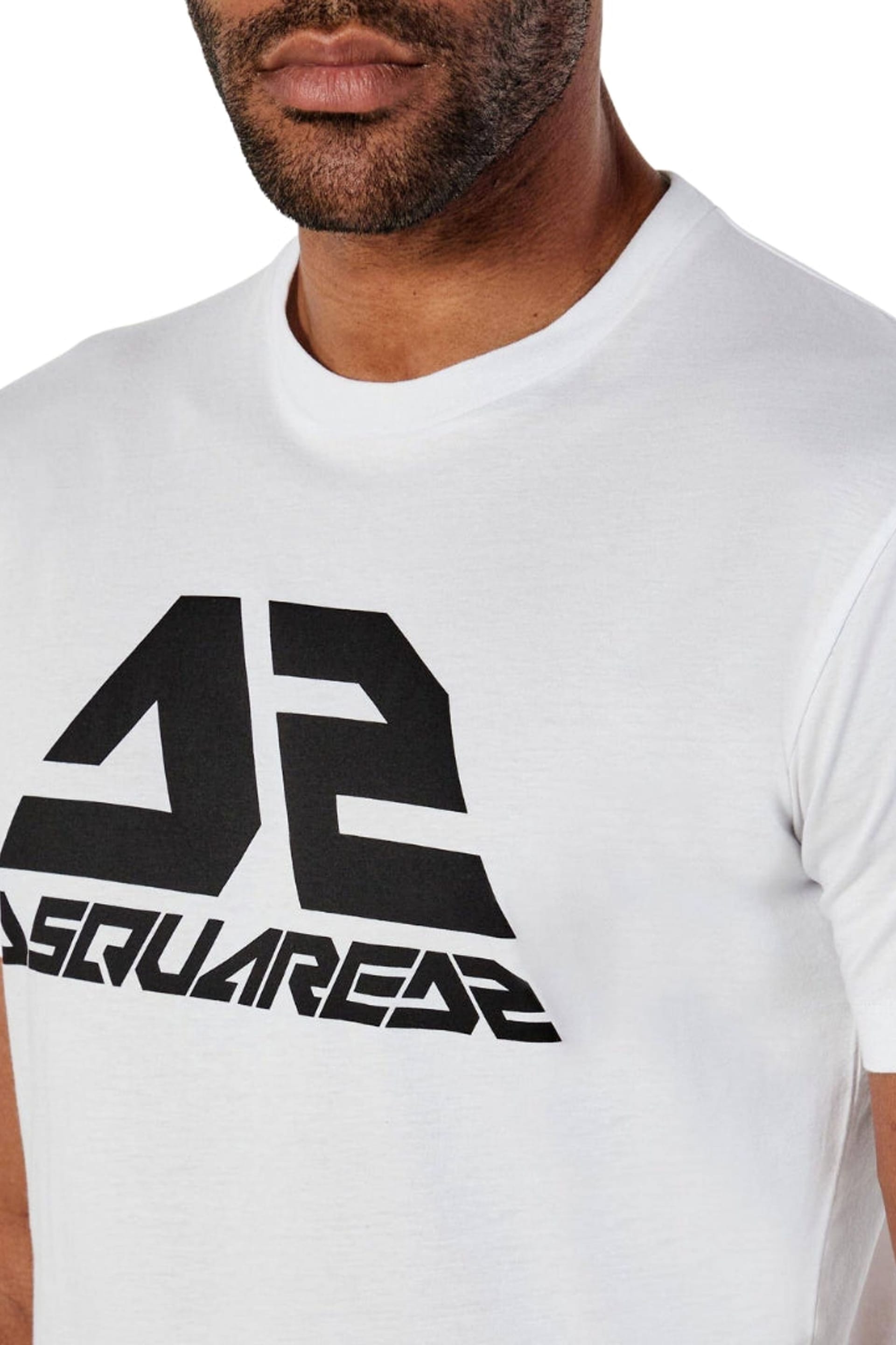 Dsquared2 Dsquared2 Men's Short Sleeve Round T-shirt in White - 4