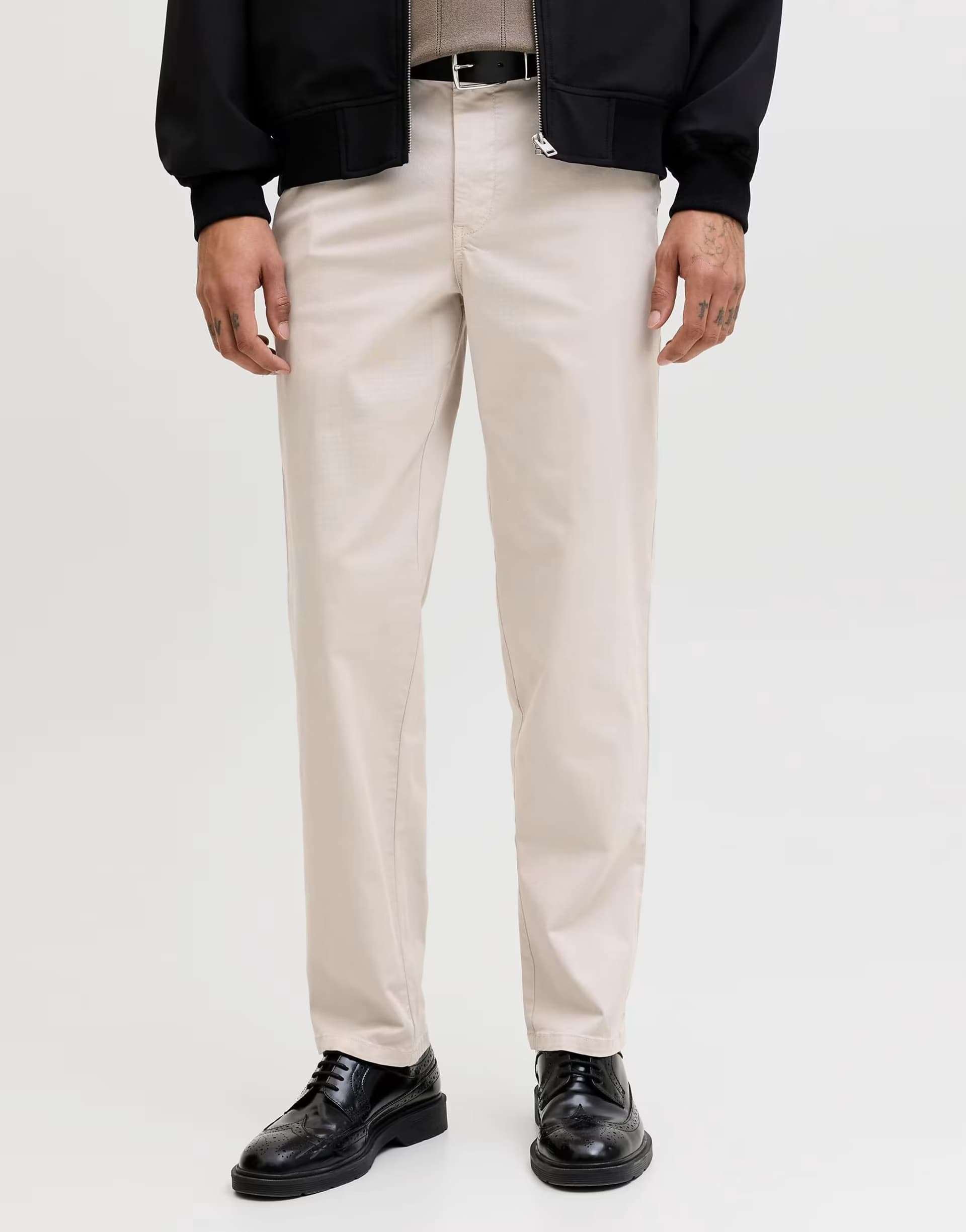 ASOS Jack & Jones Chino trousers in pumice stone