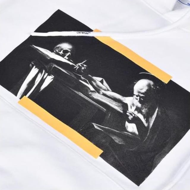 Off-White Off-White Men's Carav Painting Over White Hoodie - 2