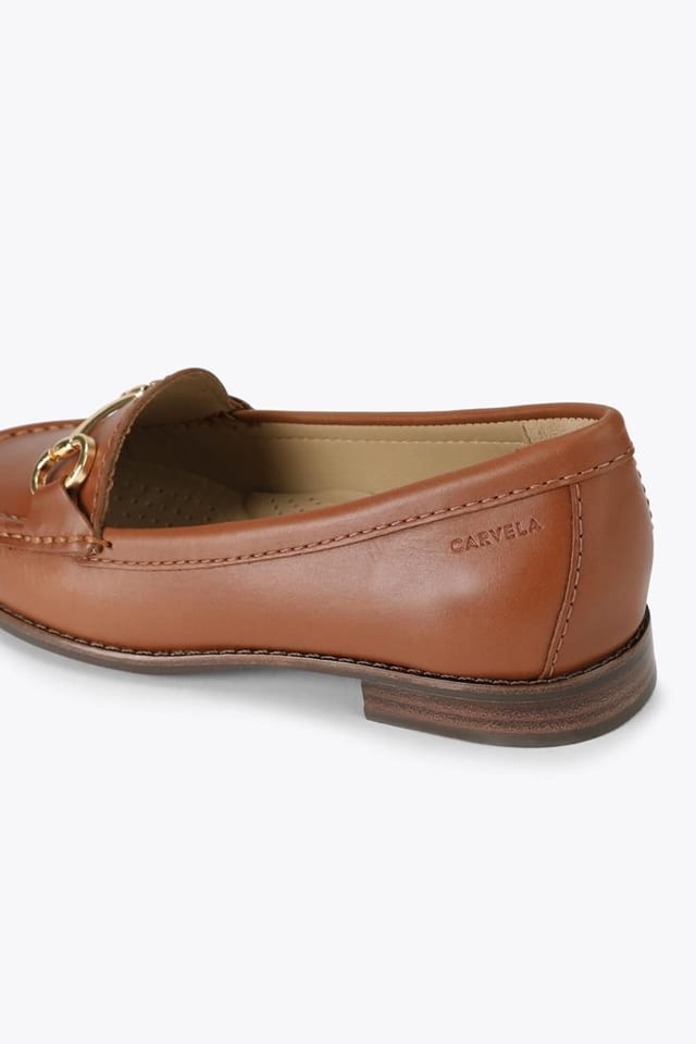 Carvela Carvela Women's 'Click Wide Fit' Leather Flats in Tan - 3