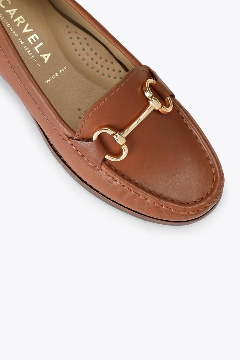 Carvela Carvela Women's 'Click Wide Fit' Leather Flats in Tan - 4