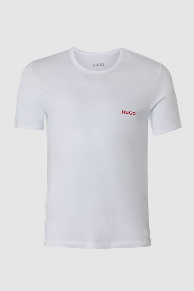 HUGO Hugo Men's T-Shirt RN Triplet P Grey/White/Black - 3