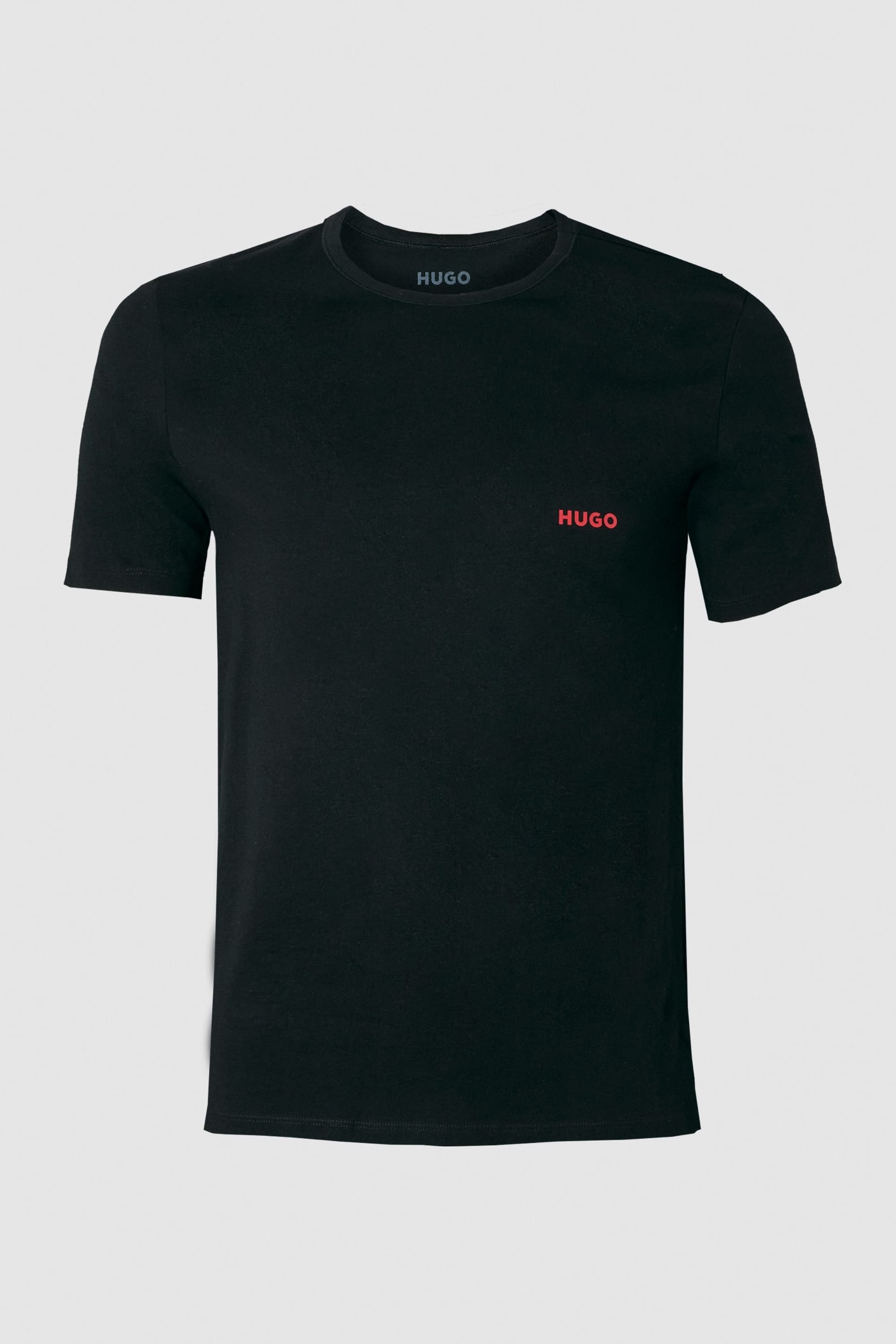 HUGO Hugo Men's T-Shirt RN Triplet P Grey/White/Black - 4