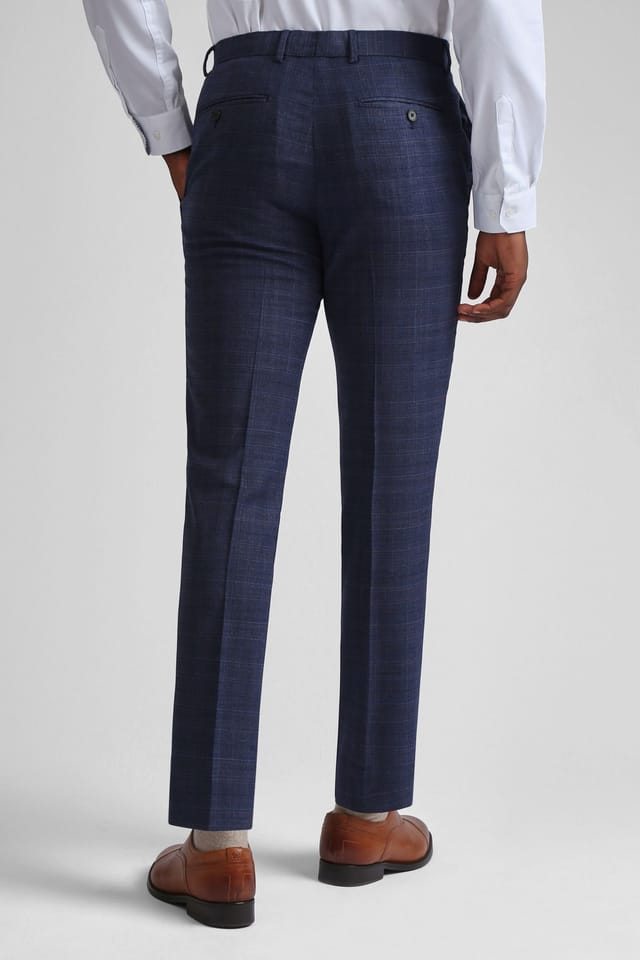 Ted Baker Ted Baker Men's Chelia Airforce Check Slim Trousers in Blue - 2