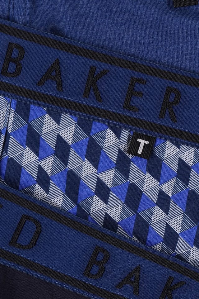 Ted Baker Ted Baker Men's 3 Pack Soft Breathable Cotton Boxer Brief Underwear in Navy - 3