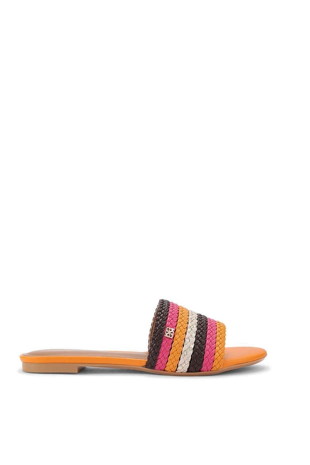 KG Kurt Geiger KG Kurt Geiger Pink & Orange Braided Sandals