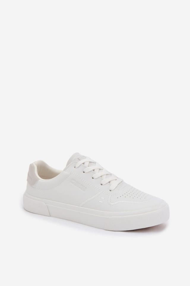 Love Lace Love Lace Women's Big Star Sport Sneakers Low Cut Lace Up Everyday Shoes in White - 2