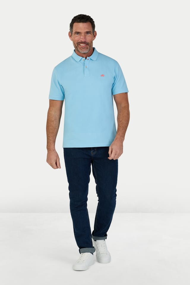 raging bull Raging Bull Men's Classic Polo in Light Blue - 2