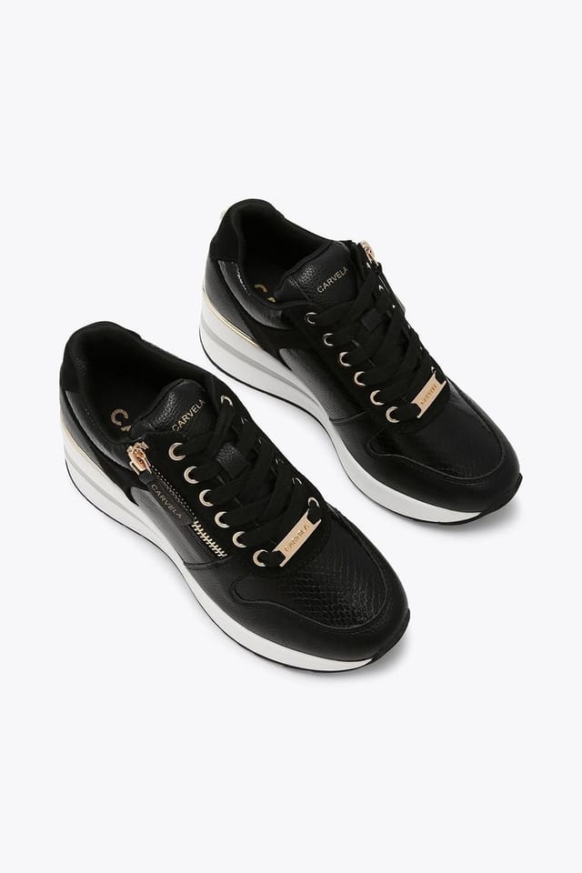 Carvela Carvela Women's 'High Rise' Trainers in Black - 2
