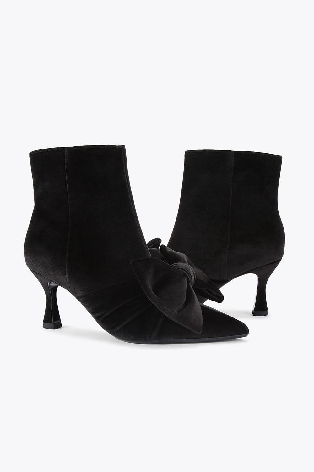 KG Kurt Geiger KG Kurt Geiger Women's 'Aria Bow' Velvet Boots in Black - 4