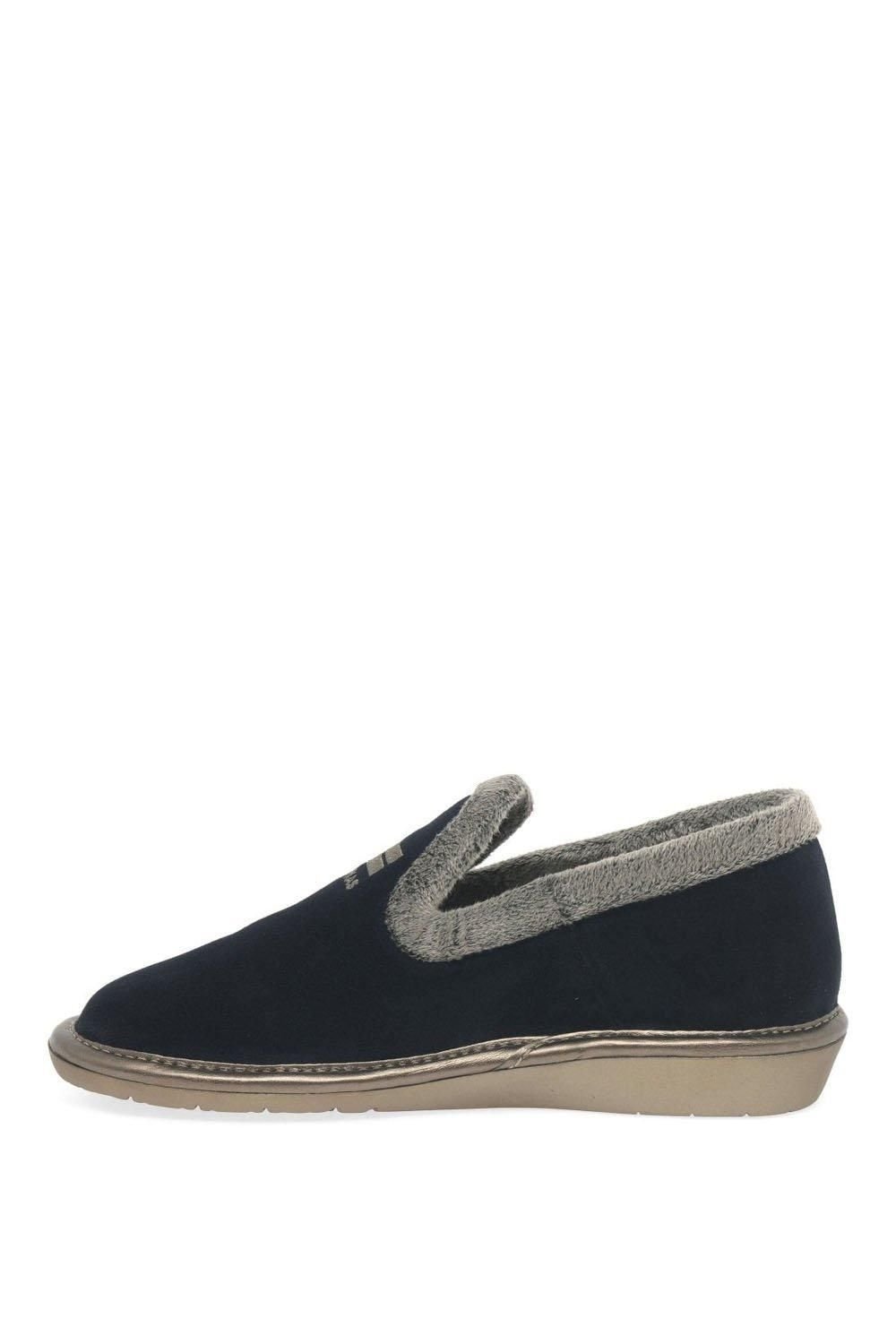 Nordikas Nordikas Women's 'Nicola III' Full Suede Slippers in Navy - 2