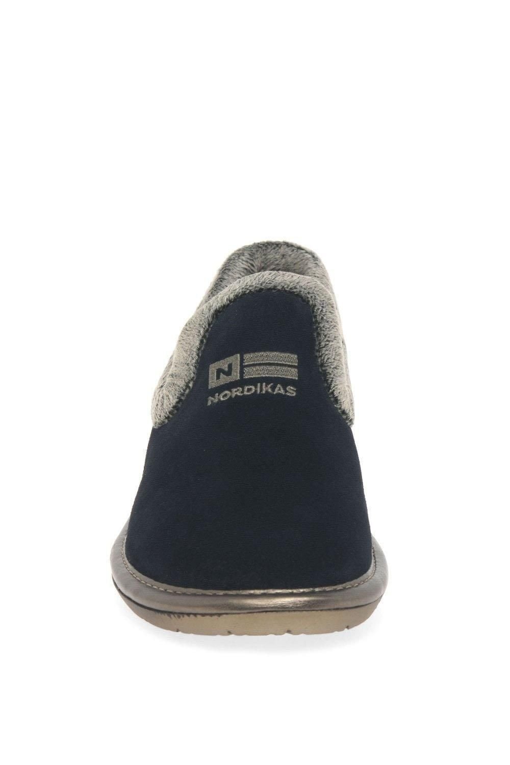 Nordikas Nordikas Women's 'Nicola III' Full Suede Slippers in Navy - 3