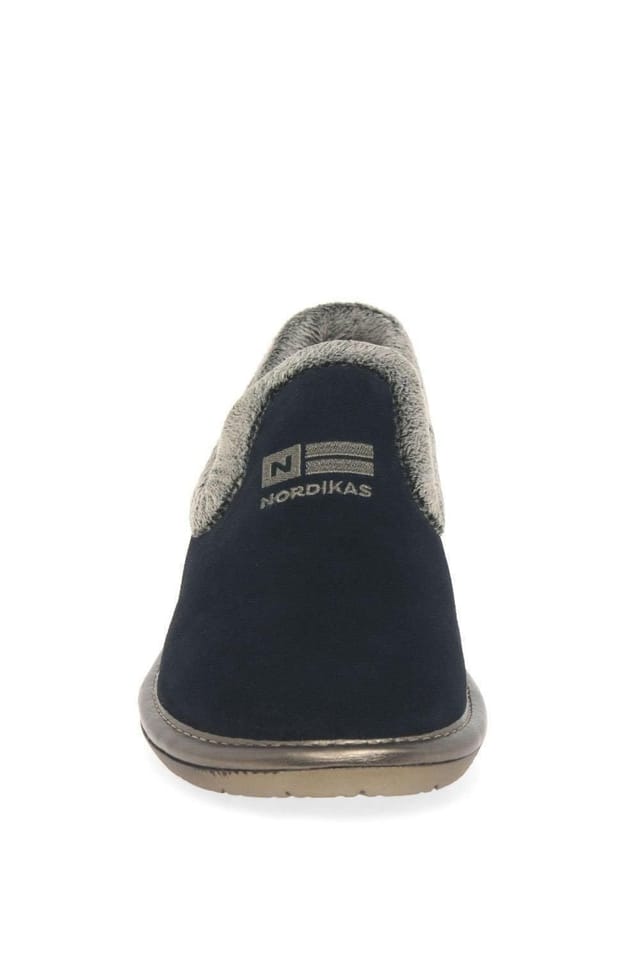Nordikas Nordikas Women's 'Nicola III' Full Suede Slippers in Navy - 3