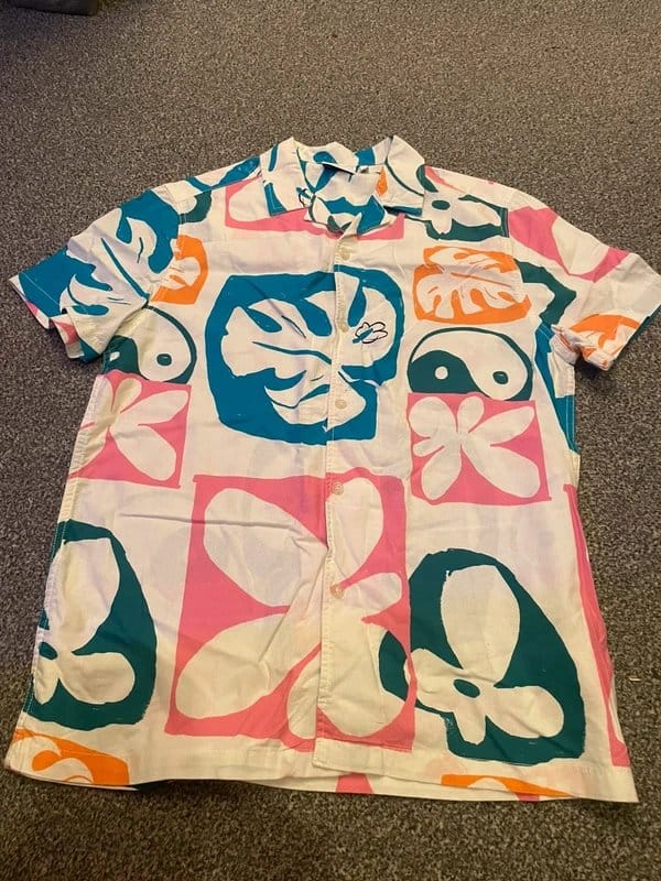 ASOS Men Multi-Colour Floral Print Shirt Size Small