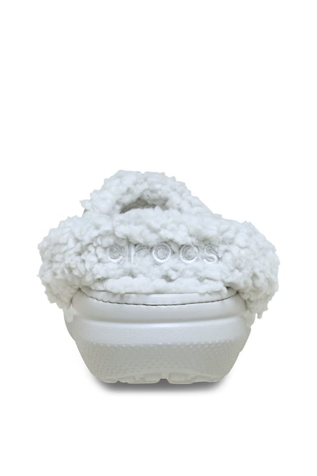 Crocs Crocs Men's Classic Fleece Lined Clog in Off-White - 2