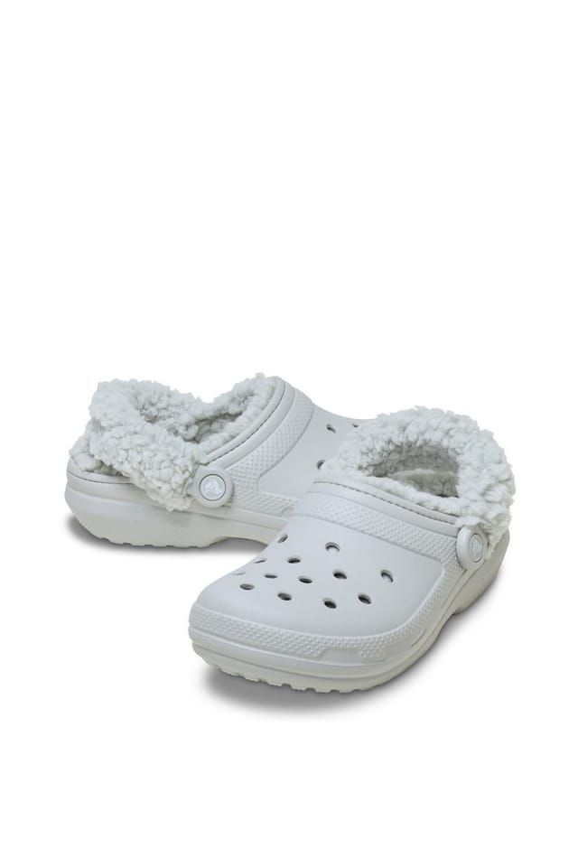 Crocs Crocs Men's Classic Fleece Lined Clog in Off-White - 3