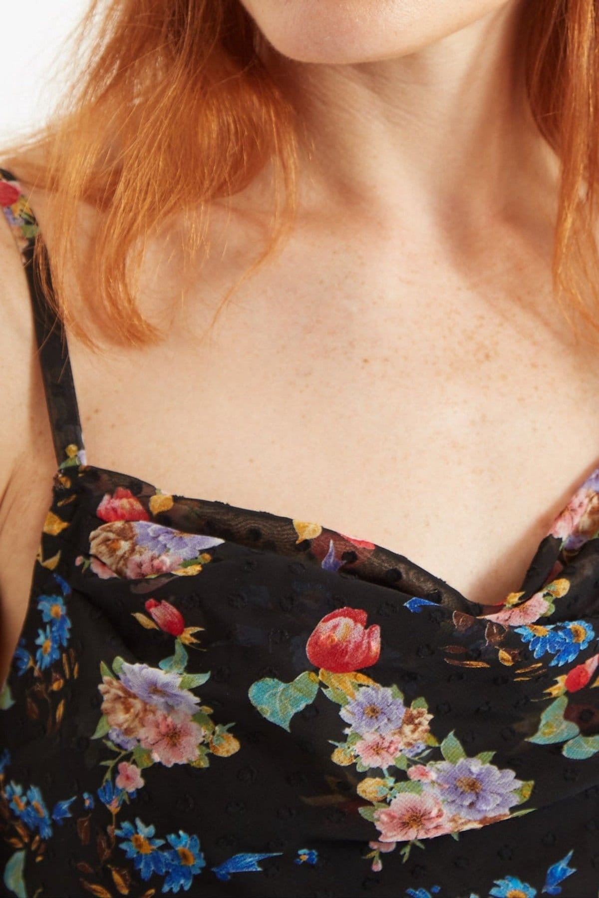 Louche Louche Women's Dina Carpathian Florals Print Asymmetric Strappy Midi Dress - 4