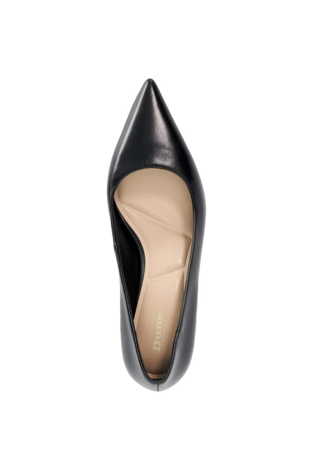 Dune London Dune London Women's 'Amira' Leather Court Shoes in Black - 4