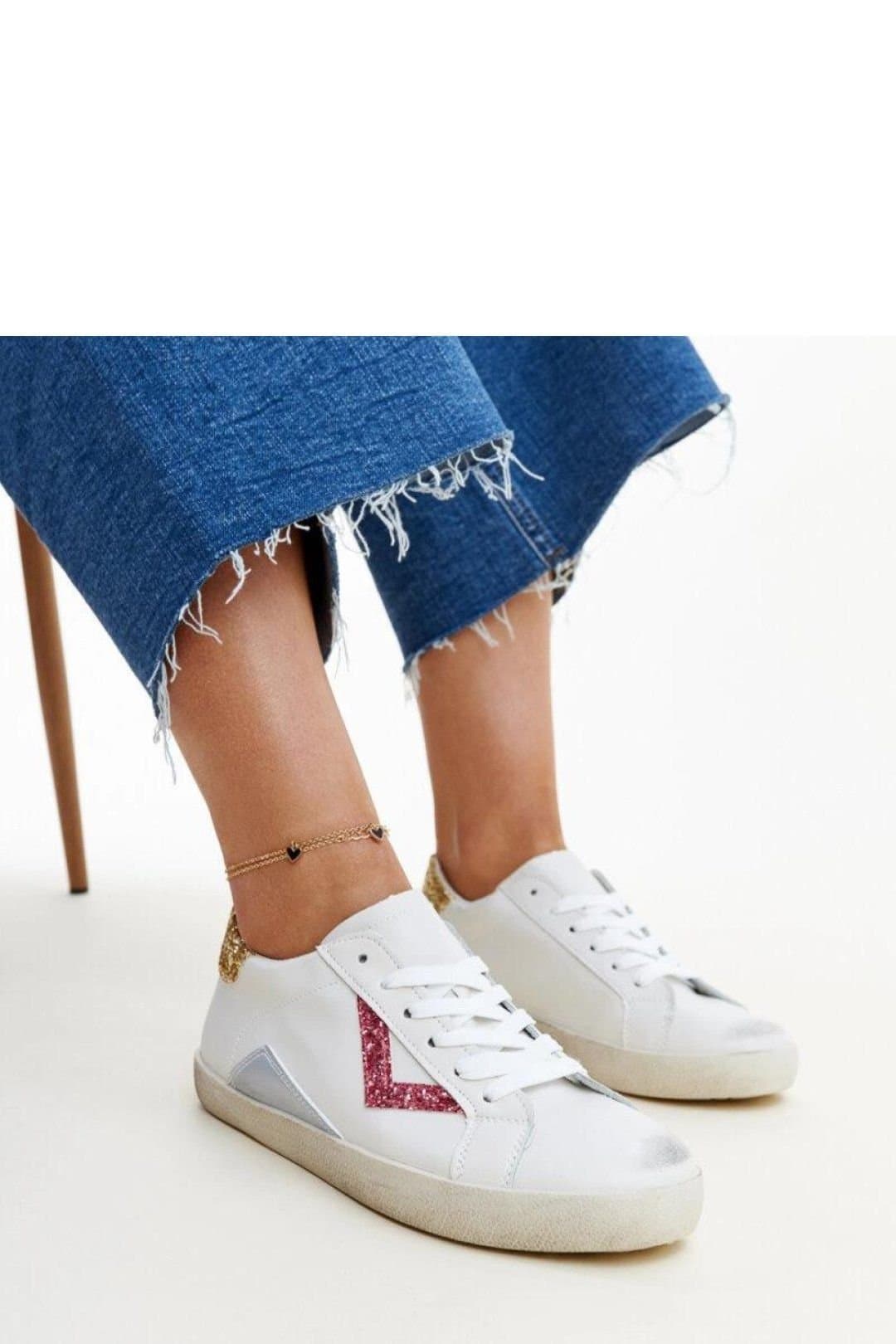Love Lace Love Lace Women's Worn Effect High Top Lace Up Sneakers for Fashion Style in White
