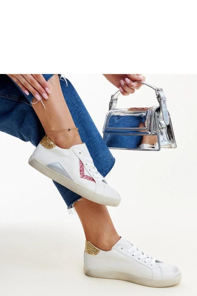Love Lace Love Lace Women's Worn Effect High Top Lace Up Sneakers for Fashion Style in White - 2