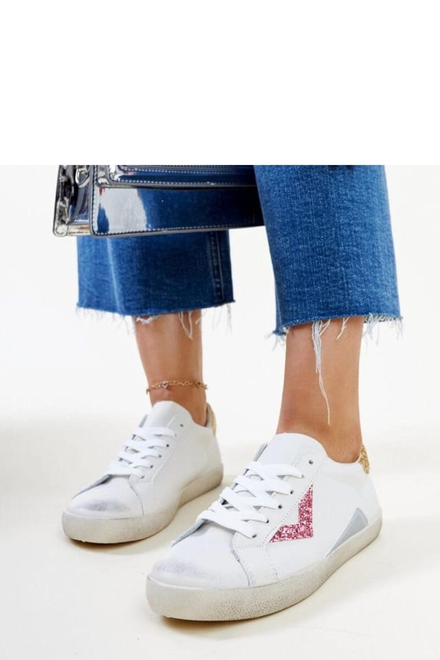 Love Lace Love Lace Women's Worn Effect High Top Lace Up Sneakers for Fashion Style in White - 3